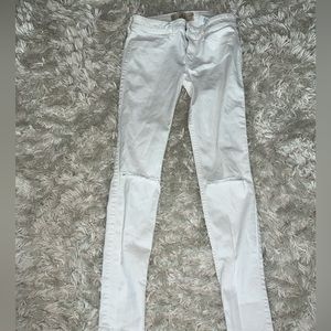 White Hollister Skinny Jeans